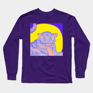 SunsetGhostKitty Long Sleeve T-Shirt